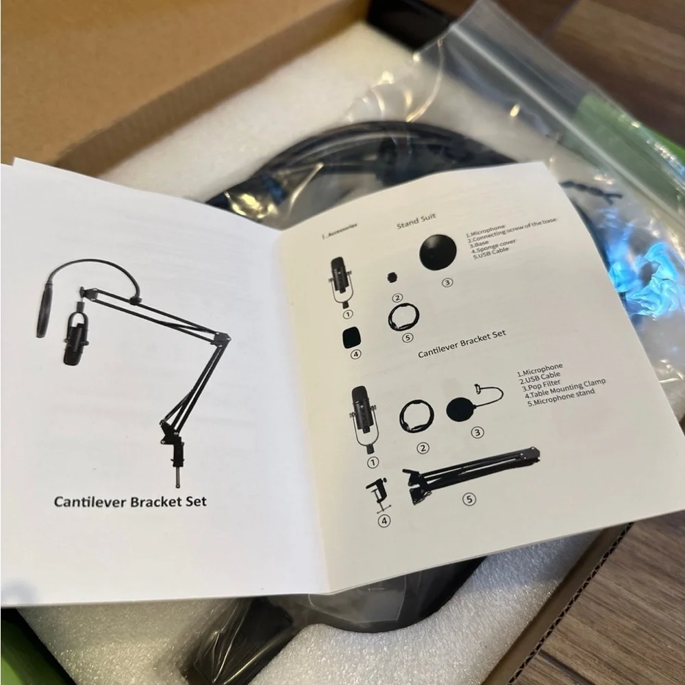 Professional Condenser Microphone - Black
